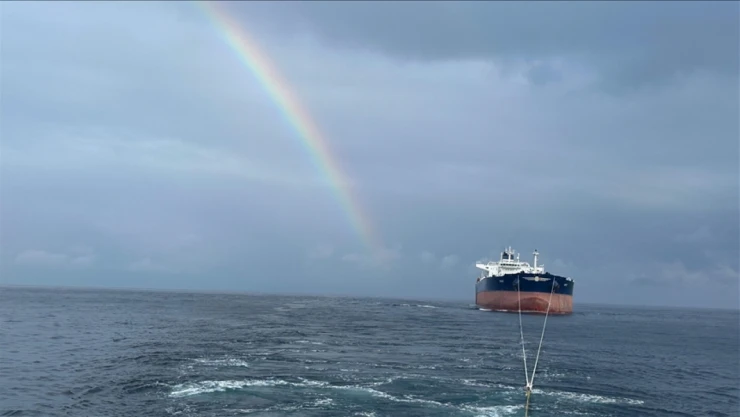 Saldırıya Uğrayan 'VIRAT' İsimli Gemi İstanbul Açıklarına Ulaştı