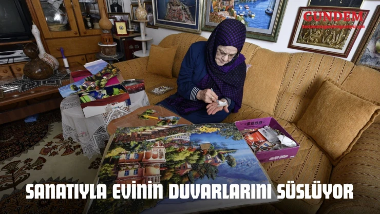 Sanatıyla Evinin Duvarlarını Süslüyor
