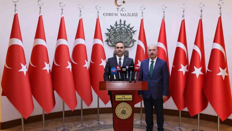 Sanayi ve Teknoloji Bakanı Mehmet Fatih Kacır Çorum'da Konuştu