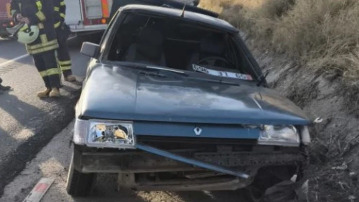 Şarampole Devrildi: 1 Yaralı!