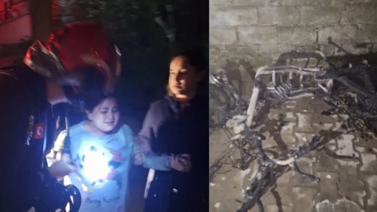 Şarjda Bırakılan Elektrikli Bisiklet Patladı