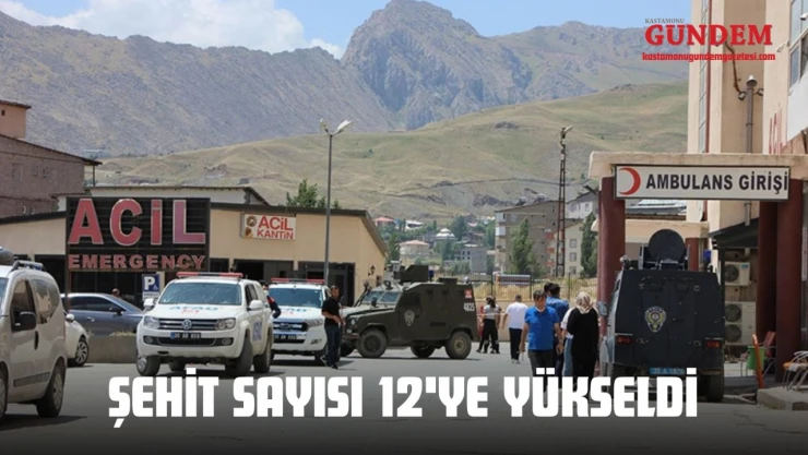Şehit Sayısı 12'ye Yükseldi