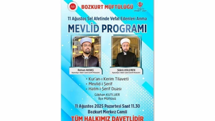 Sel Felaketinde Hayatını Kaybedenler Dualarla Anılacak