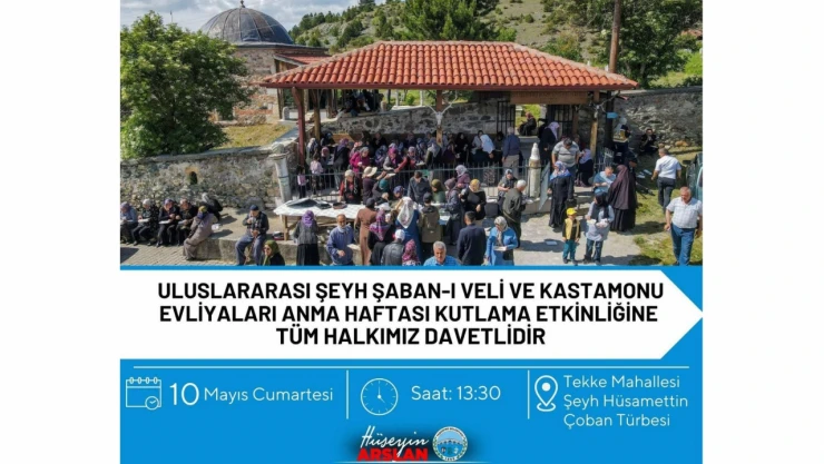Şeyh Şaban-ı Veli Kutlama Programı Düzenlenecek
