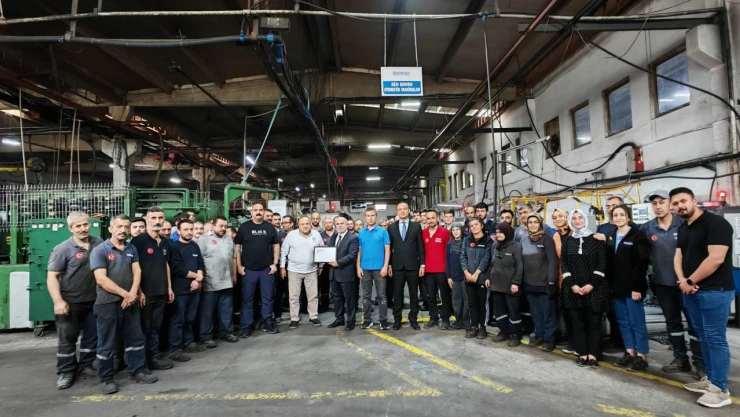 SGK'dan Hüseyin Üster'e Teşekkür Belgesi