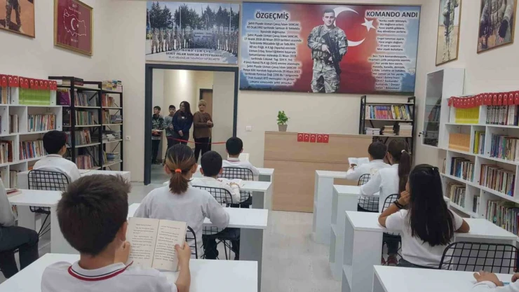 Şehit Adına Kütüphane Kuruldu