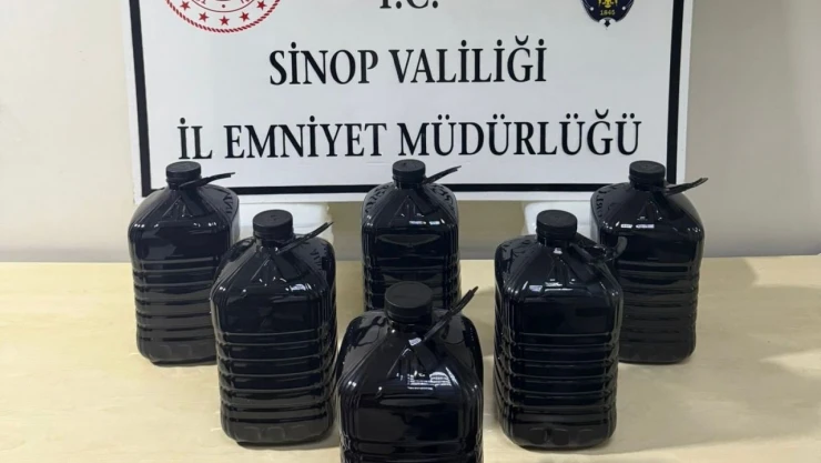 Sinop'ta 30 Litre Etil Alkol Ele Geçirildi