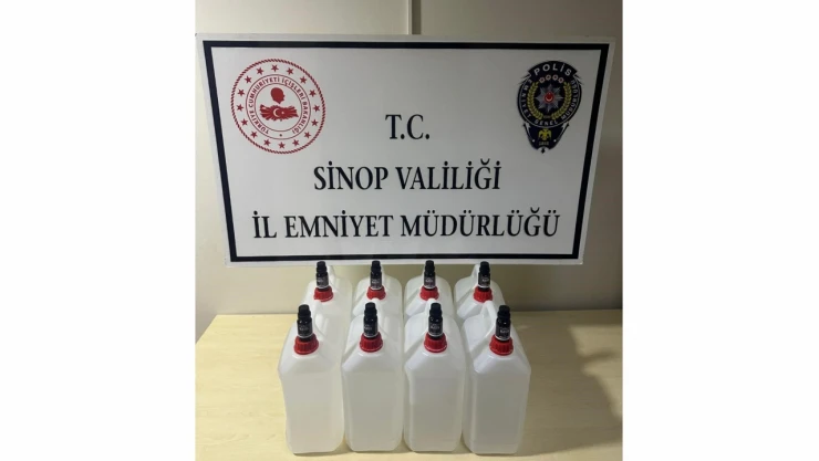 Sinop'ta 40 Litre Etil Alkol Ele Geçirildi