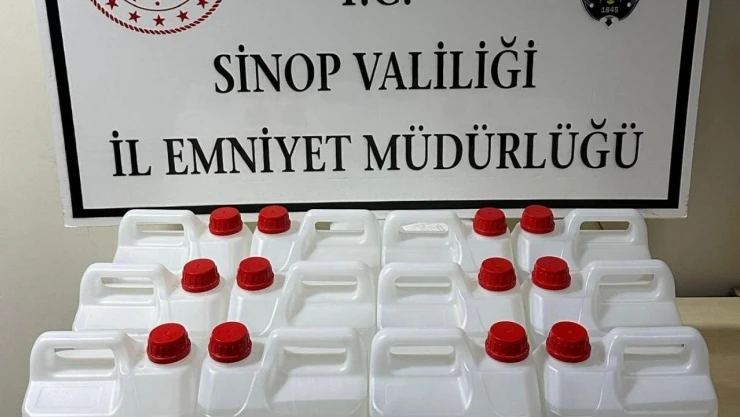 Sinop'ta 60 Litre Etil Alkol Ele Geçirildi