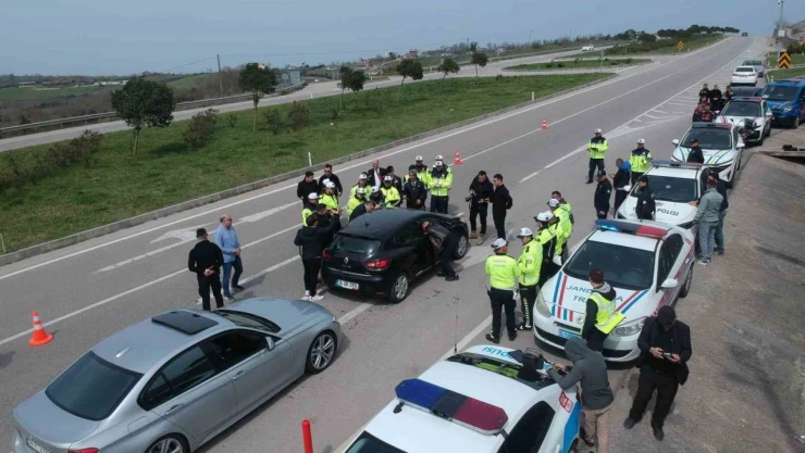 Sinop'ta Bayram Öncesi Trafik Denetimi