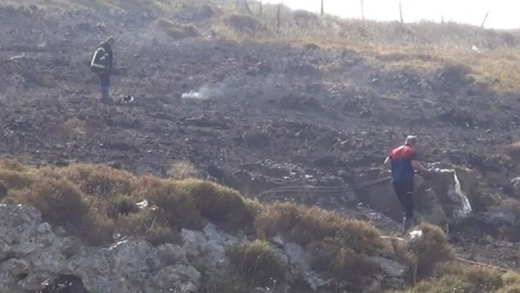 Çıkan Yangında Kalan Bir Kadın, İtfaiye Ekiplerince Kurtarıldı