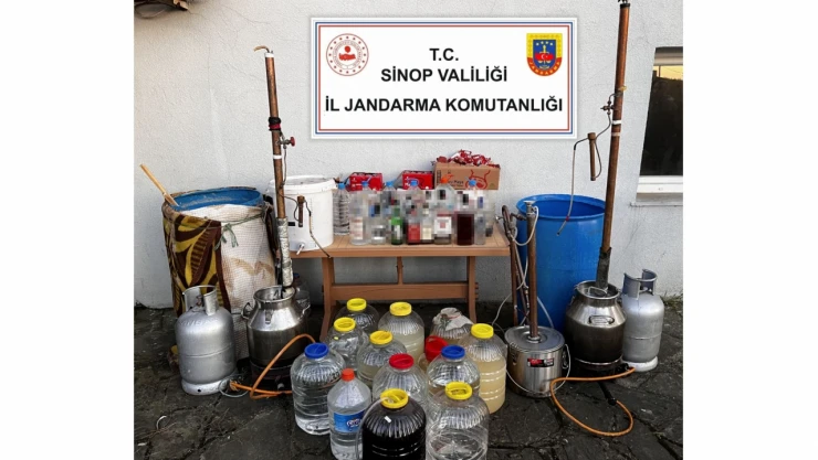 Sinop'ta Kaçak Alkol Operasyonu: 3 Gözaltı