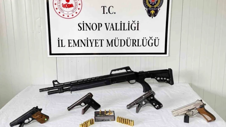 Sinop'ta Silah Kaçakçılığı Operasyonu