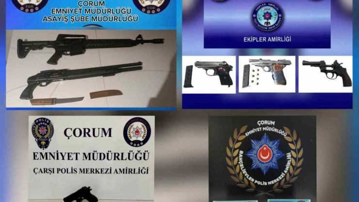 Şok Uygulamada 25 Silah Ele Geçirildi