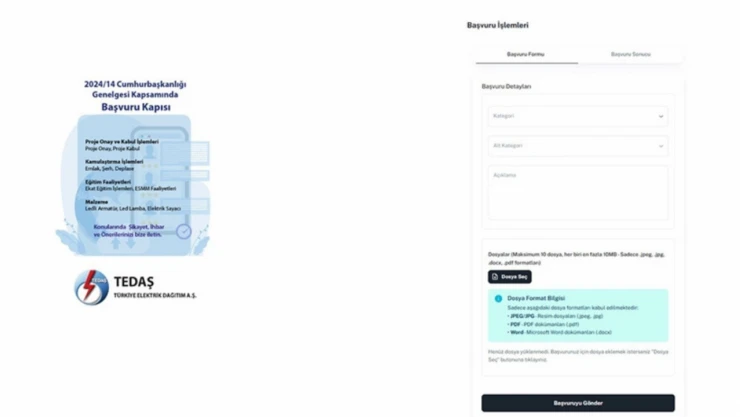 Talepler Doğrudan TEDAŞ'a Ulaşacak
