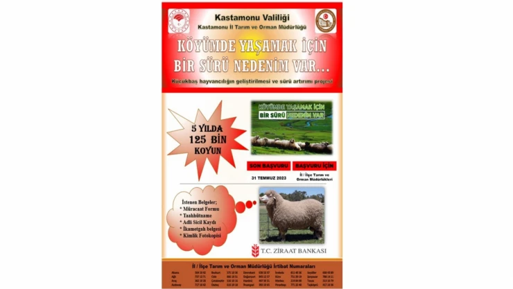 Tarım'dan proje hatırlatması