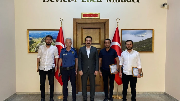 Taşköprü'de Asayiş Ekibine Başarı Belgesi Verildi