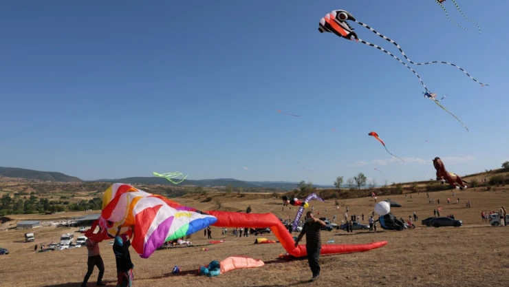 Taşköprü'de Uçurtma Şenliğiyle Gökyüzü Renklen­di