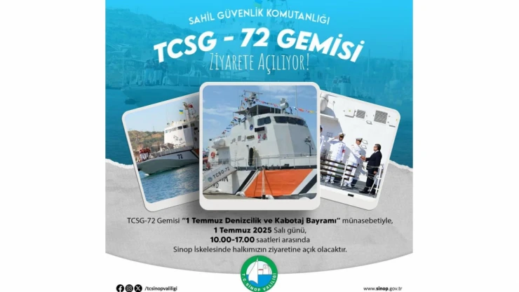 TCSG-72 Gemisi Halkın Ziyaretine Açılacak