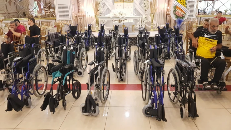 Tekerlekli sandalyeler sahiplerini buldu
