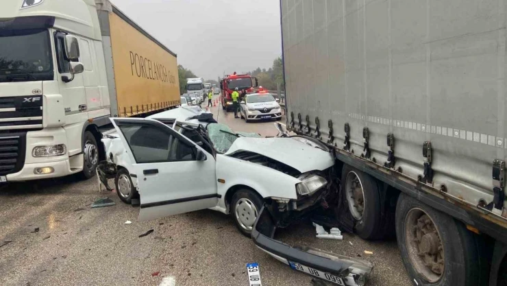 Otomobil Hurdaya Döndü: Sürücü Ağır Yaralı