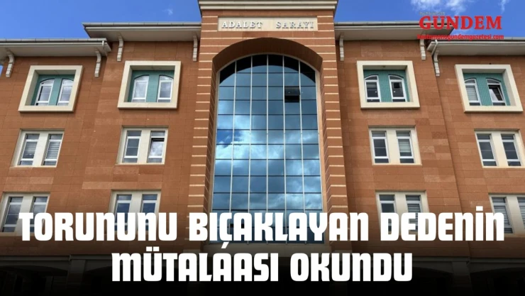 Torununu Bıçaklayan Dedenin Mütalaası Okundu