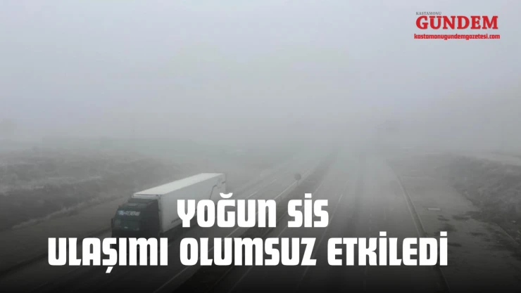 Tosya'da Sis Ulaşımı Olumsuz Etkiledi