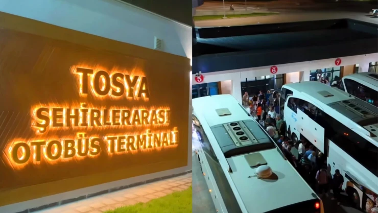 Tosya Otogarı Bayramın Son Gününde Doldu Taştı