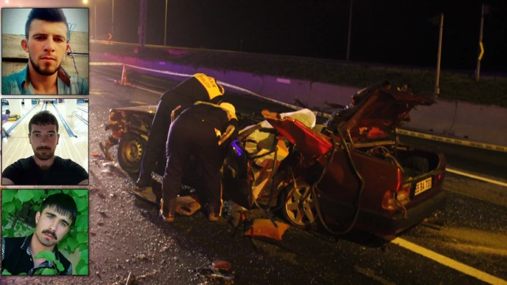 Tosyalı 3 genç kaza kurbanı