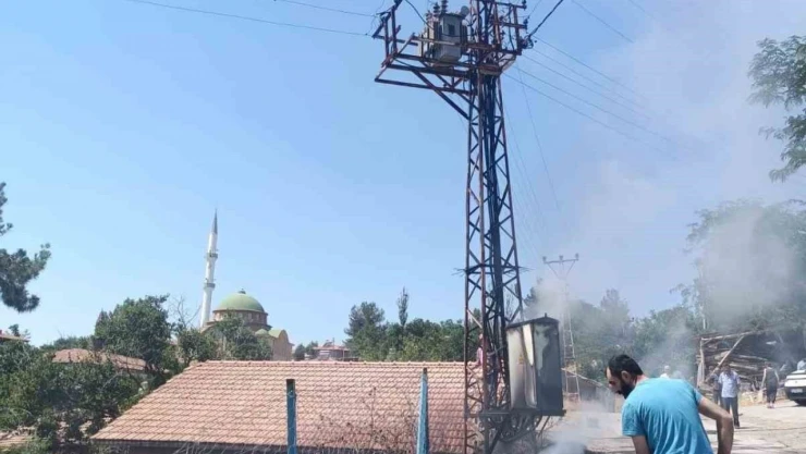 Trafo Yangını Paniğe Sebep Oldu