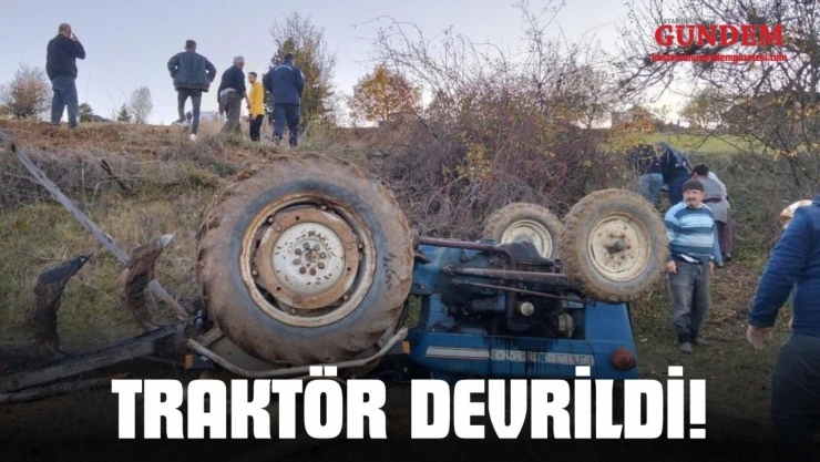 Traktör Devrildi!