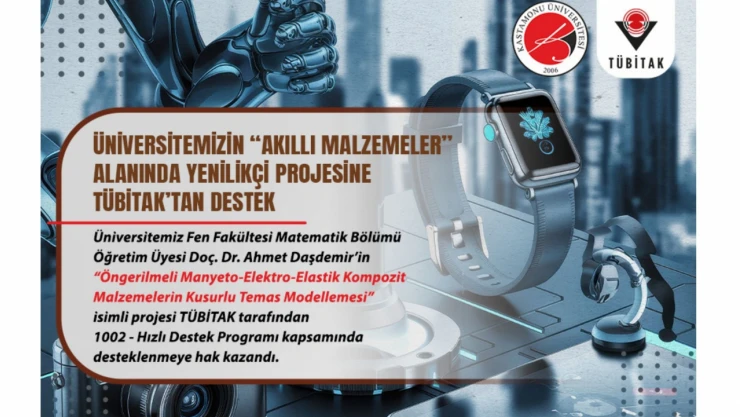 TÜBİTAK'tan KÜ'nün Projesine Destek