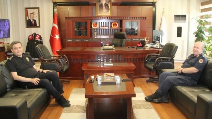 Tuğgeneral Özden'den, İl Emniyet Müdürü Ay'a Veda Ziyareti