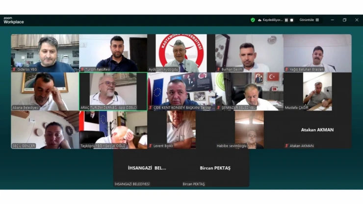 Turizm Paydaşları Çevrimiçi Toplantıda Buluştu