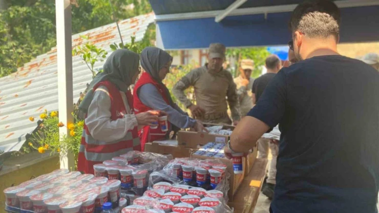 Türk Kızılay'dan Yangın Bölgesine Destek