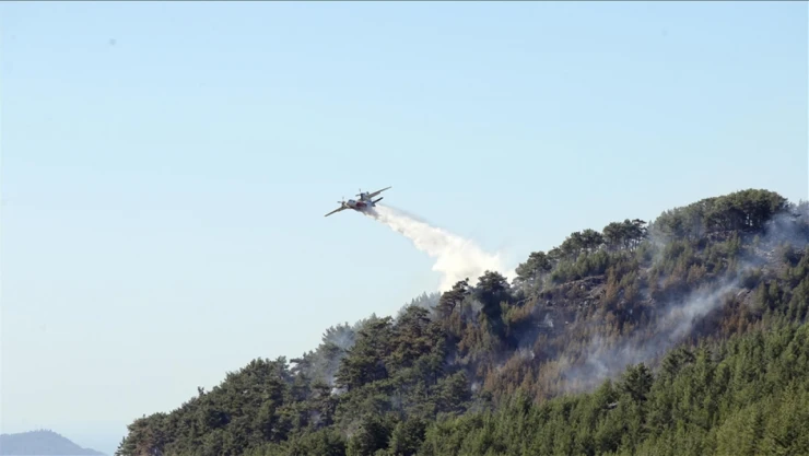 Üç İlde Orman Yangınlarına Müdahale Sürüyor
