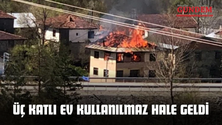 Üç Katlı Ev Kullanılmaz Hale Geldi