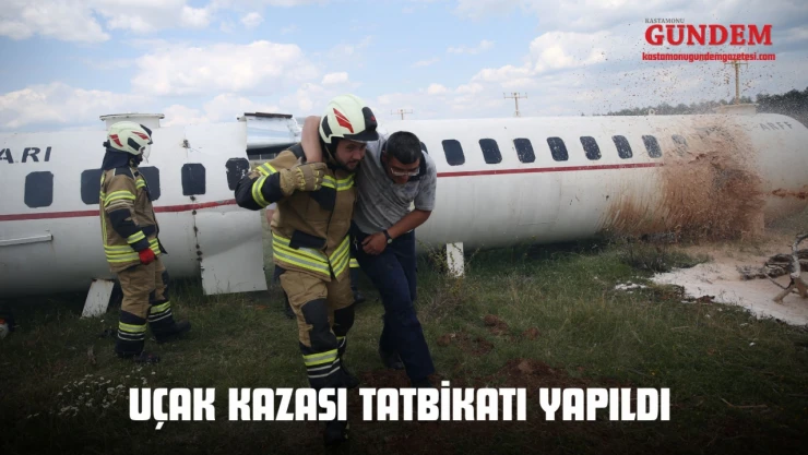 Uçak Kazası Tatbikatı Yapıldı