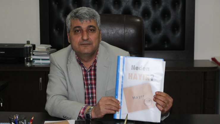 'Ülkemiz hayır ile rahata kavuşacak'