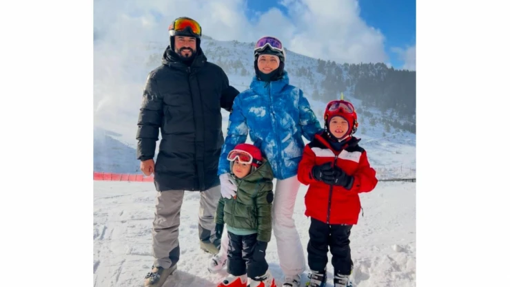 Ünlü Çift Kayak Sezonunu Bolu'da Açtı