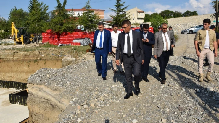 Vali Gürel incelemelerde bulundu