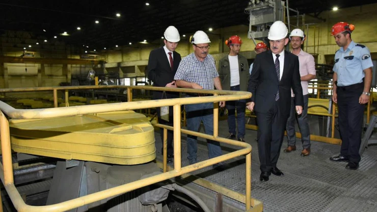 Vali Karadeniz, maden ocağını gezdi