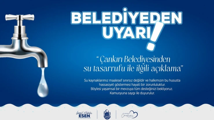 Vatandaşlara 'Su' Çağrısı Yapıldı