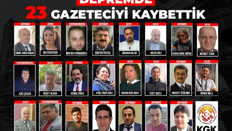 Vefat eden gazeteci sayısı 23'e yükseldi
