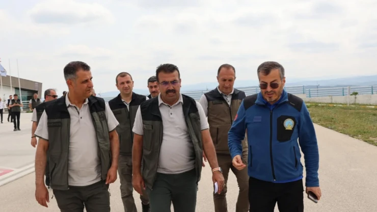 Yangın Helikopteri Pistini İncelendi