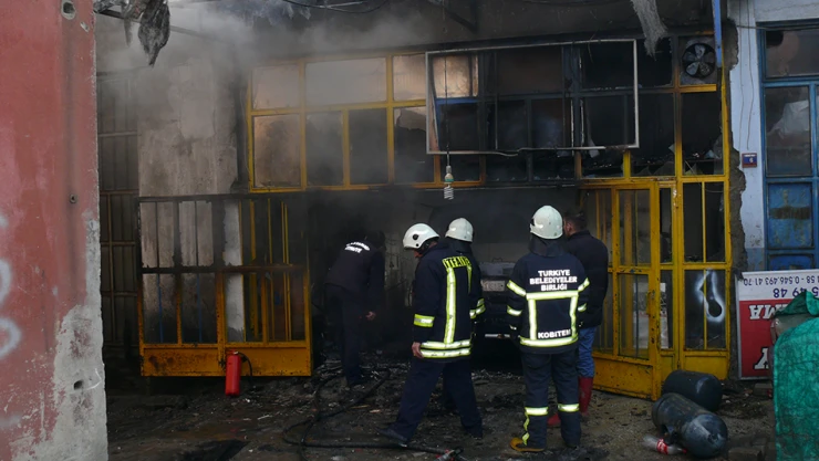 Yangın üzerine itfaiye noktası istediler