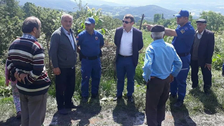 Yangında evi yanan aileye Kaymakamlık desteği