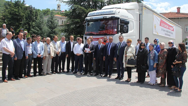 Yardım tırı Mardin'e doğru yola çıktı