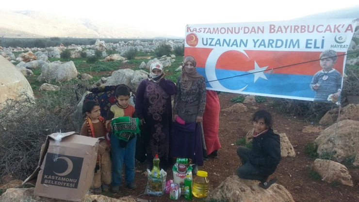 Yardımlar Türkmenlere ulaştı
