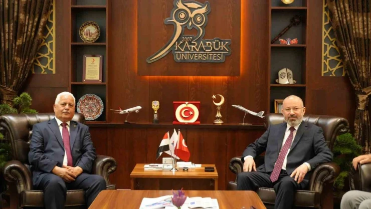 Yemen'in Ankara Büyükelçisi, Rektör Kırışık İle Bir Araya Geldi